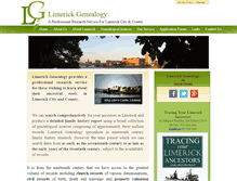 Tablet Screenshot of limerickgenealogy.com
